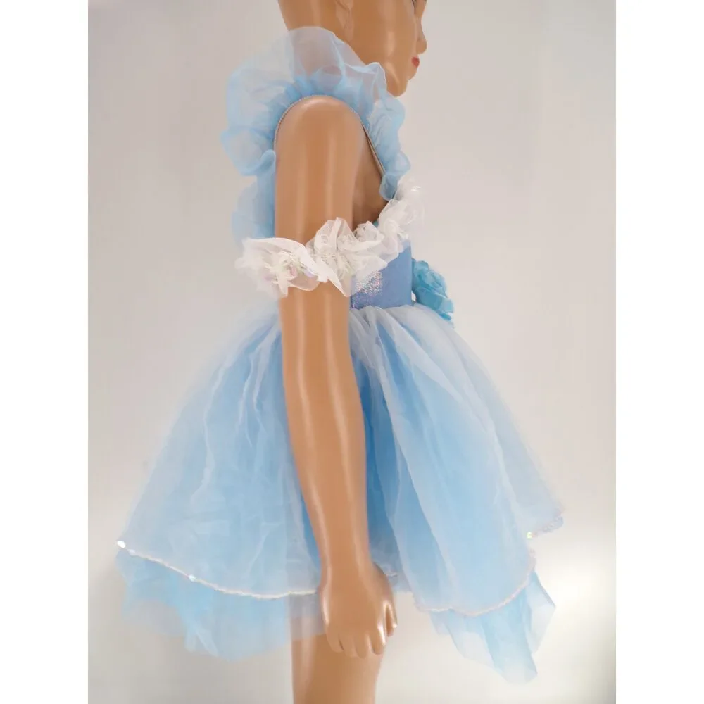 Pre-Owned Dance Costume Curtain Call E249 Small Child Lt Blue Ballet